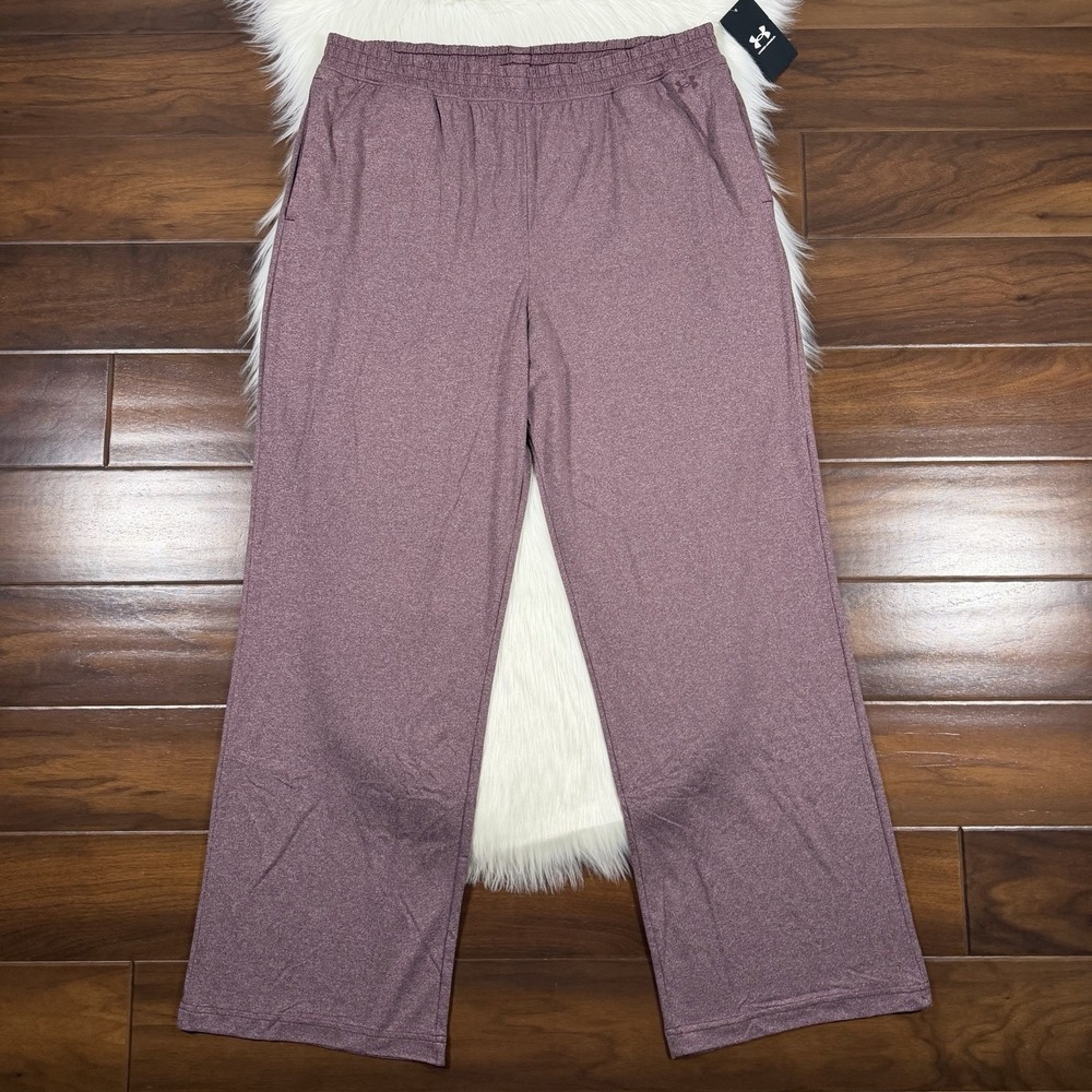 Under Armour UA Women's Size Large Maroon Motion‎ Lounge Pants Loose Fit 6003988
